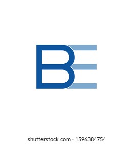 Initial letter BE vector logo. Stock illustration