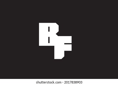 Vorlage für das Design des BF-Logos mit Anfangsbuchstaben 