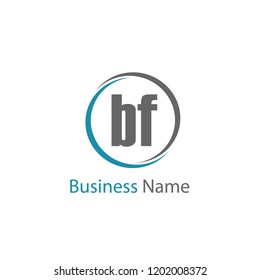 Initial Letter BF Logo Template Design