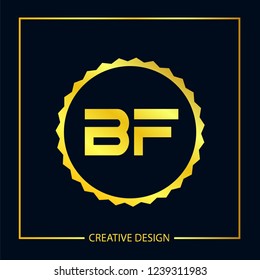 Initial Letter BF Logo Template Design