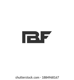 Initial Letter Bf Logo Vector Stock Vector (Royalty Free) 1884968167 ...