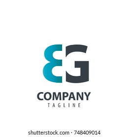 Initial Letter BG Design Logo