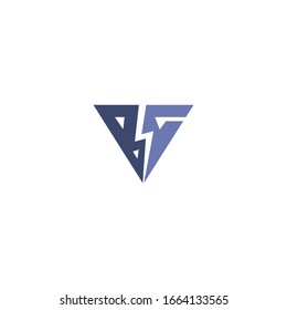 Designvorlage für Anfangsbuchstaben bg oder gb-Logo