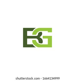 initial letter bg or gb logo vector designs