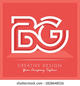 Initial letter BG Letter Logo Design. Creative Modern B G Letters icon vector Illustration. BG Letter Logo Concept Ready For Use. Initial letter BG logo vector design template.