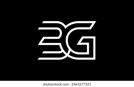 Initial Letter BG Logo Design. BG Logo Design. Creative And Modern BG logo.