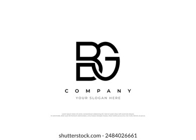 Anfangsbuchstabe BG Logo Design