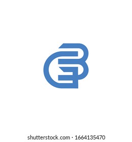 Initial letter bg logo or gb logo vector design templates