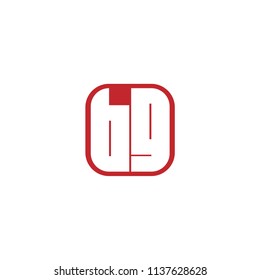 Initial Letter BG Logo Template Design