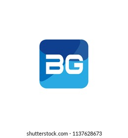 Initial Letter BG Logo Template Design