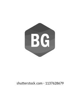 Initial Letter BG Logo Template Design