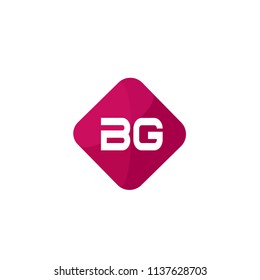 Initial Letter BG Logo Template Design