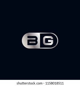 Initial Letter BG Logo Template Design
