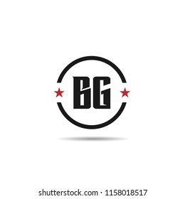 Initial Letter BG Logo Template Design