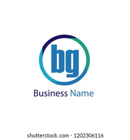 Initial Letter BG Logo Template Design