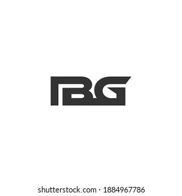 Initial letter BG logo vector