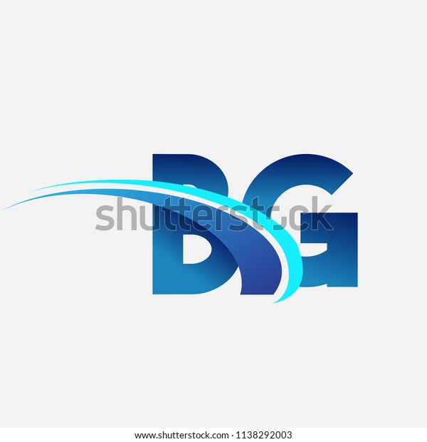 Initial Letter Bg Logotype Company Name Stock Vector (Royalty Free ...