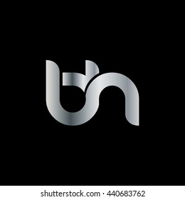 Initial Letter BH Circle Lowercase Logo