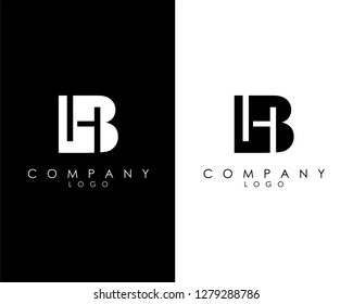 Initial Letter bh, hb abstract company Logo Design vector