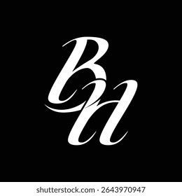 Anfangsbuchstabe BH Logo Design 