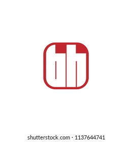 Initial Letter BH Logo Template Design