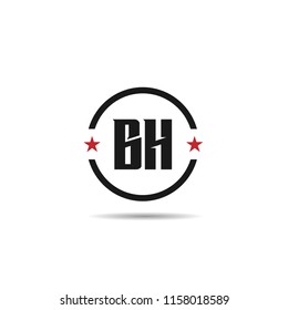 Initial Letter BH Logo Template Design