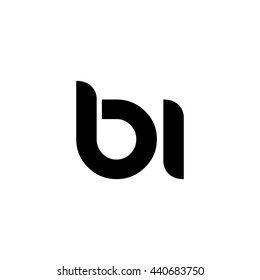 Initial Letter BI Circle Lowercase Logo