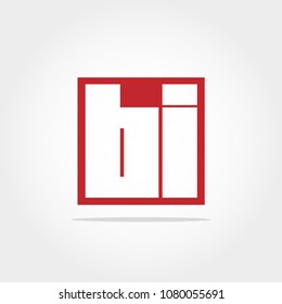Initial Letter BI Logo Design