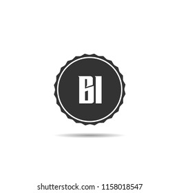 Initial Letter BI Logo Template Design