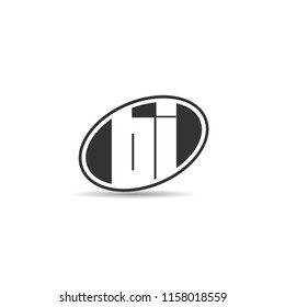 Initial Letter BI Logo Template Design