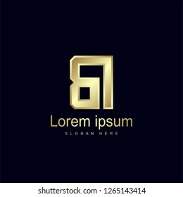 Initial Letter BI Logo Template Vector Design
