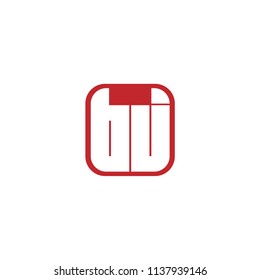 Initial Letter BJ Logo Template Design