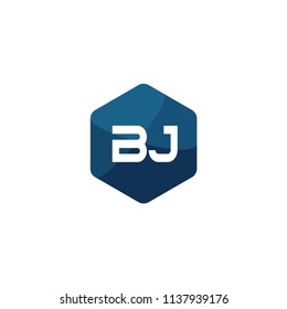 Initial Letter BJ Logo Template Design