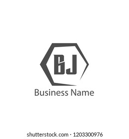 Initial Letter BJ Logo Template Design