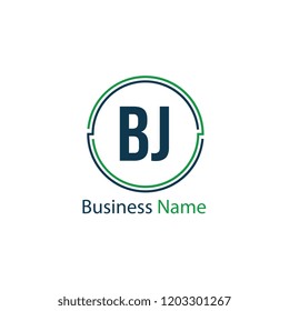 Initial Letter BJ Logo Template Design