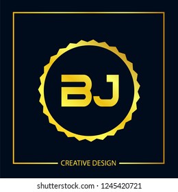 Initial Letter BJ Logo Template Design