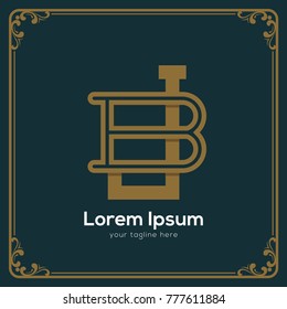Initial letter BJ logotype company name. Vector for company name.