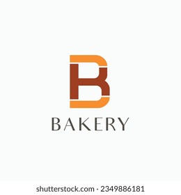 Initial letter BK, or KB monogram minimal modern logo design concept