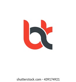 initial letter bk linked round lowercase logo red