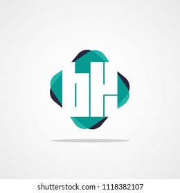 Initial Letter BK Logo Template Design