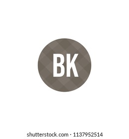 Initial Letter BK Logo Template Design