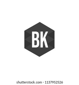 Initial Letter BK Logo Template Design
