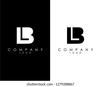 Initial Letter bl, lb abstract company Logo Design vector