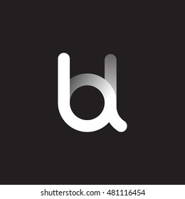 Initial Letter BL Linked Circle Lowercase Logo Black & White