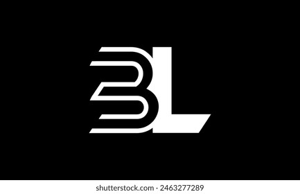 Initial Letter BL Logo Design. BL Logo Design. Creative And Modern BL logo.