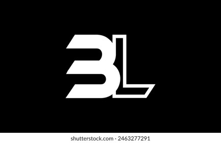 Initial Letter BL Logo Design. BL Logo Design. Creative And Modern BL logo.