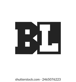 Initial Letter BL Logo Design Template. BL Logo