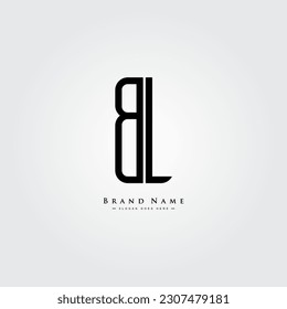 Initial Letter BL Logo - Minimal Business Logo for Alphabet B and L