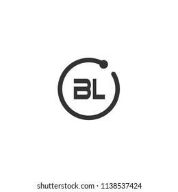 Initial Letter BL Logo Template Design