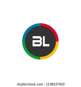 Initial Letter BL Logo Template Design